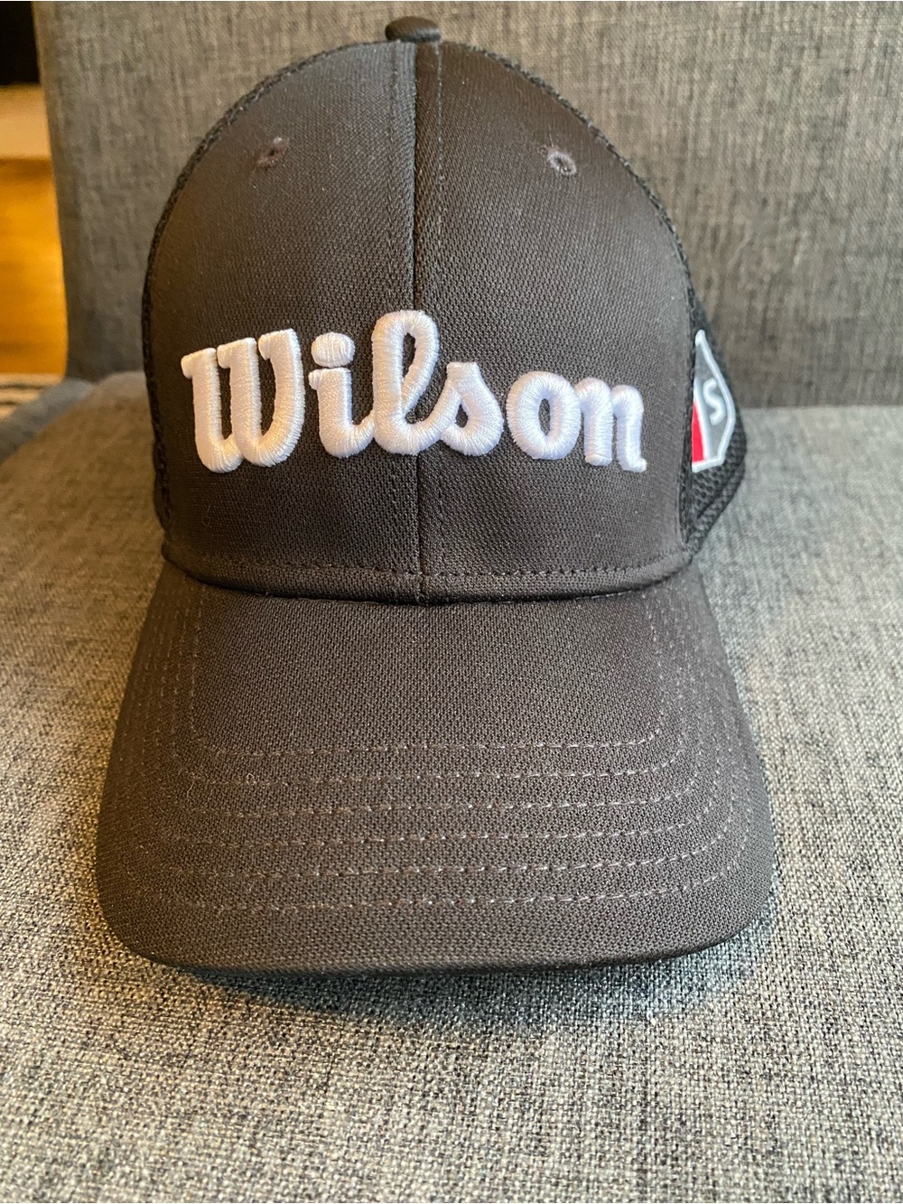 Wilson Staff Black Mesh Back Golf Hat One Size Adjustable